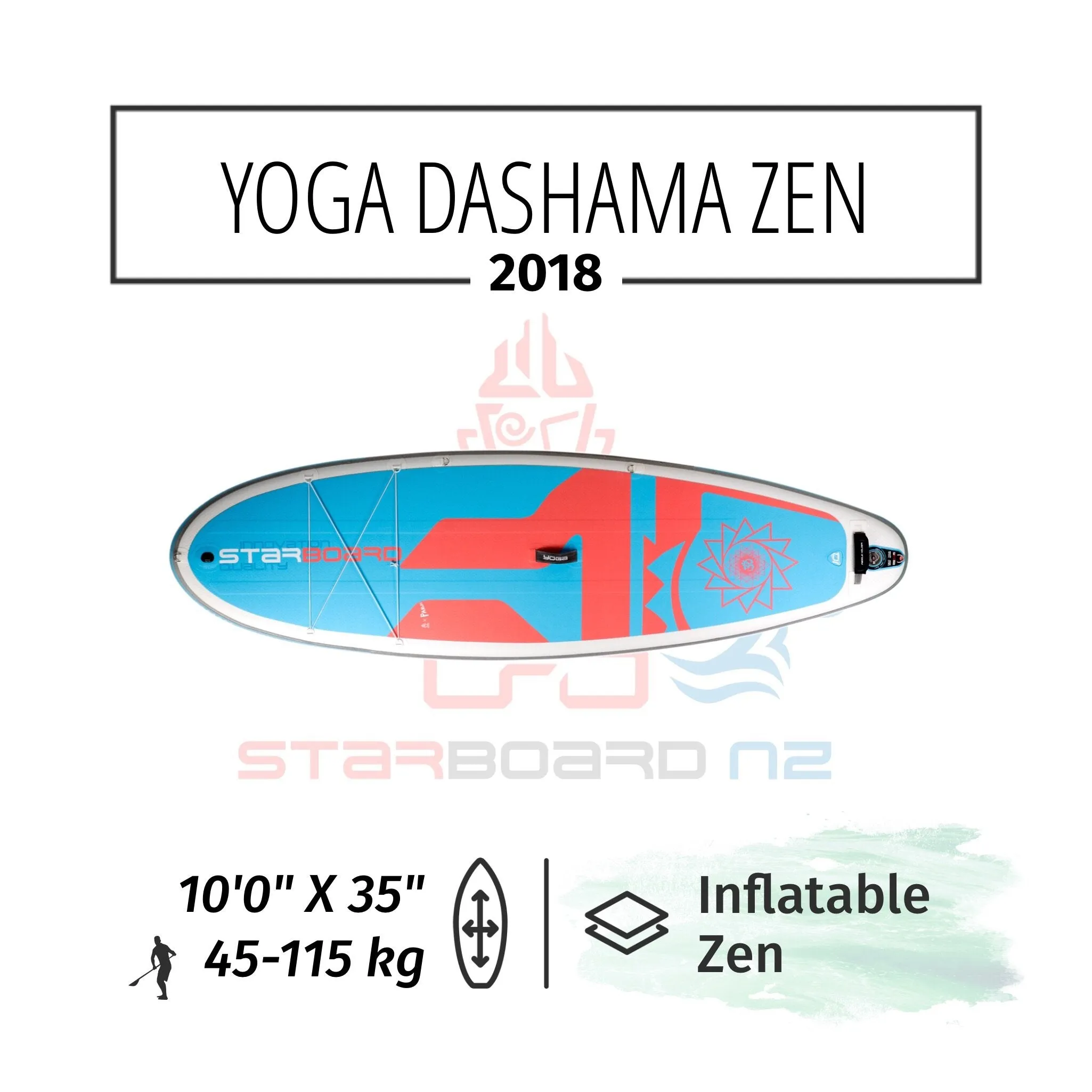 2018 INFLATABLE SUP 10'0"x35"x4.75" YOGA DASHAMA ZEN