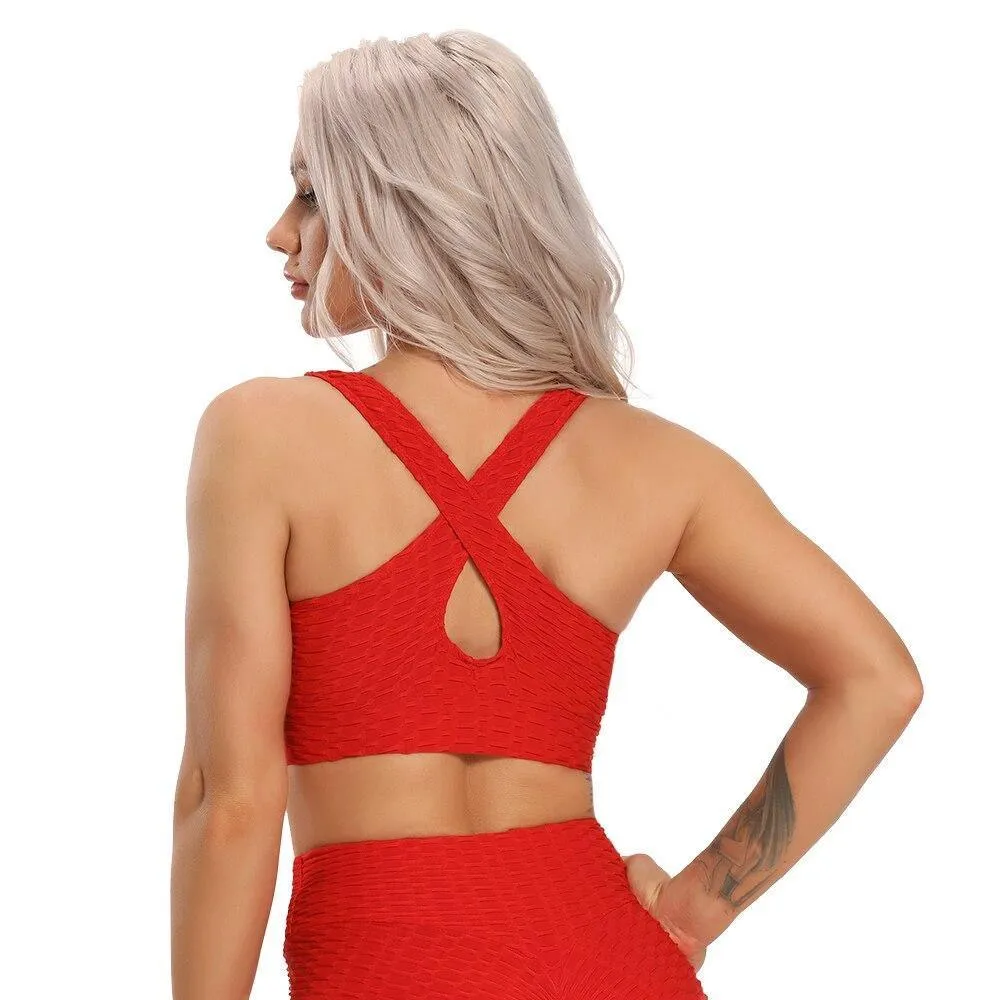 Activewear Deep V-Crop Top