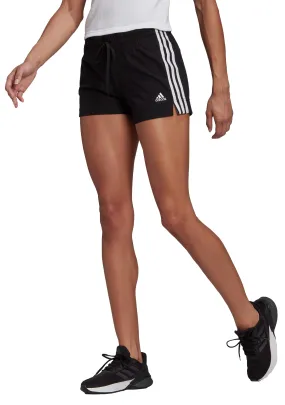 Adidas Women’s Essentials Slim 3 Stripe Shorts