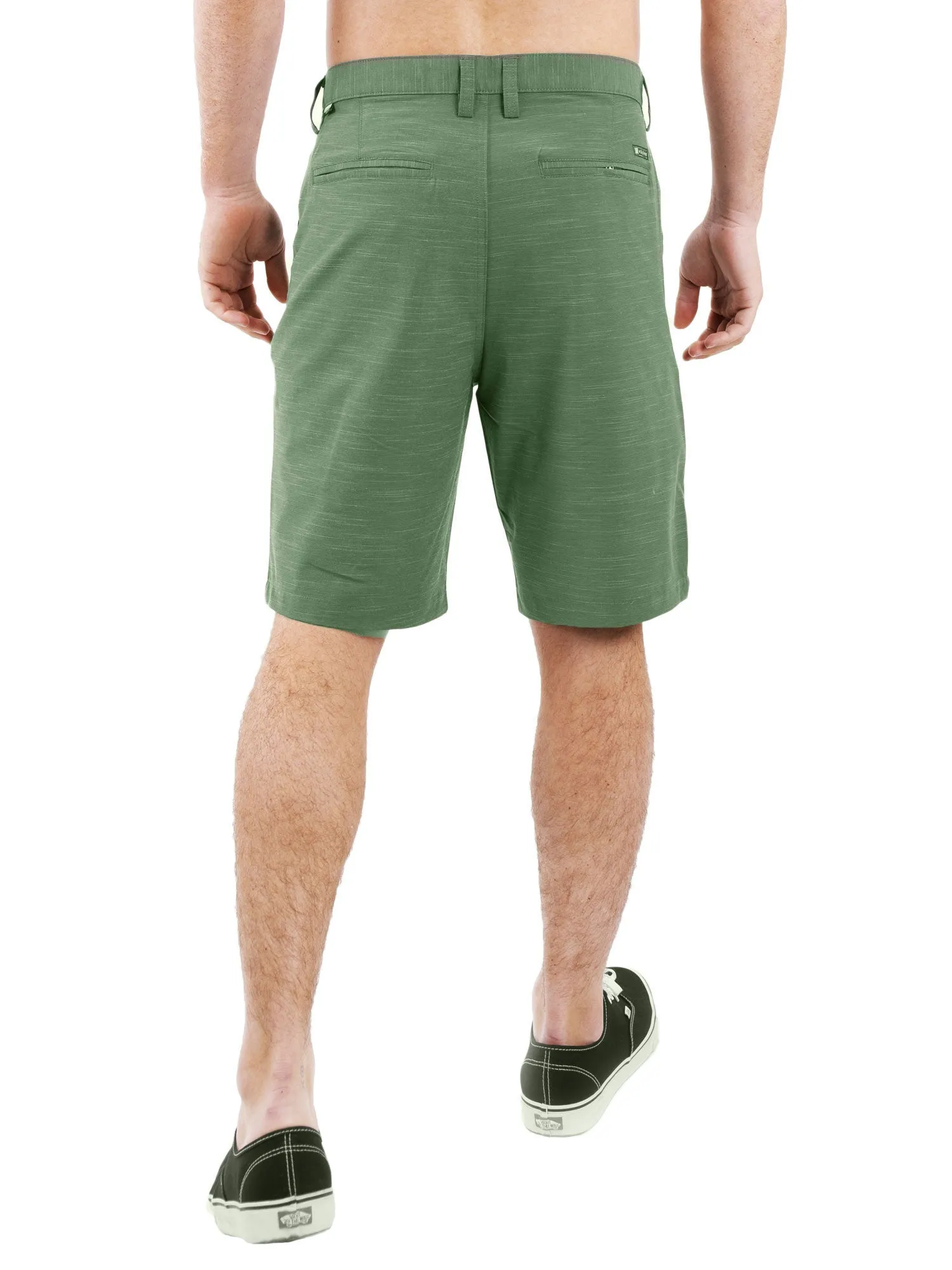 All In One Mens Hybrid Shorts - Slub Grey
