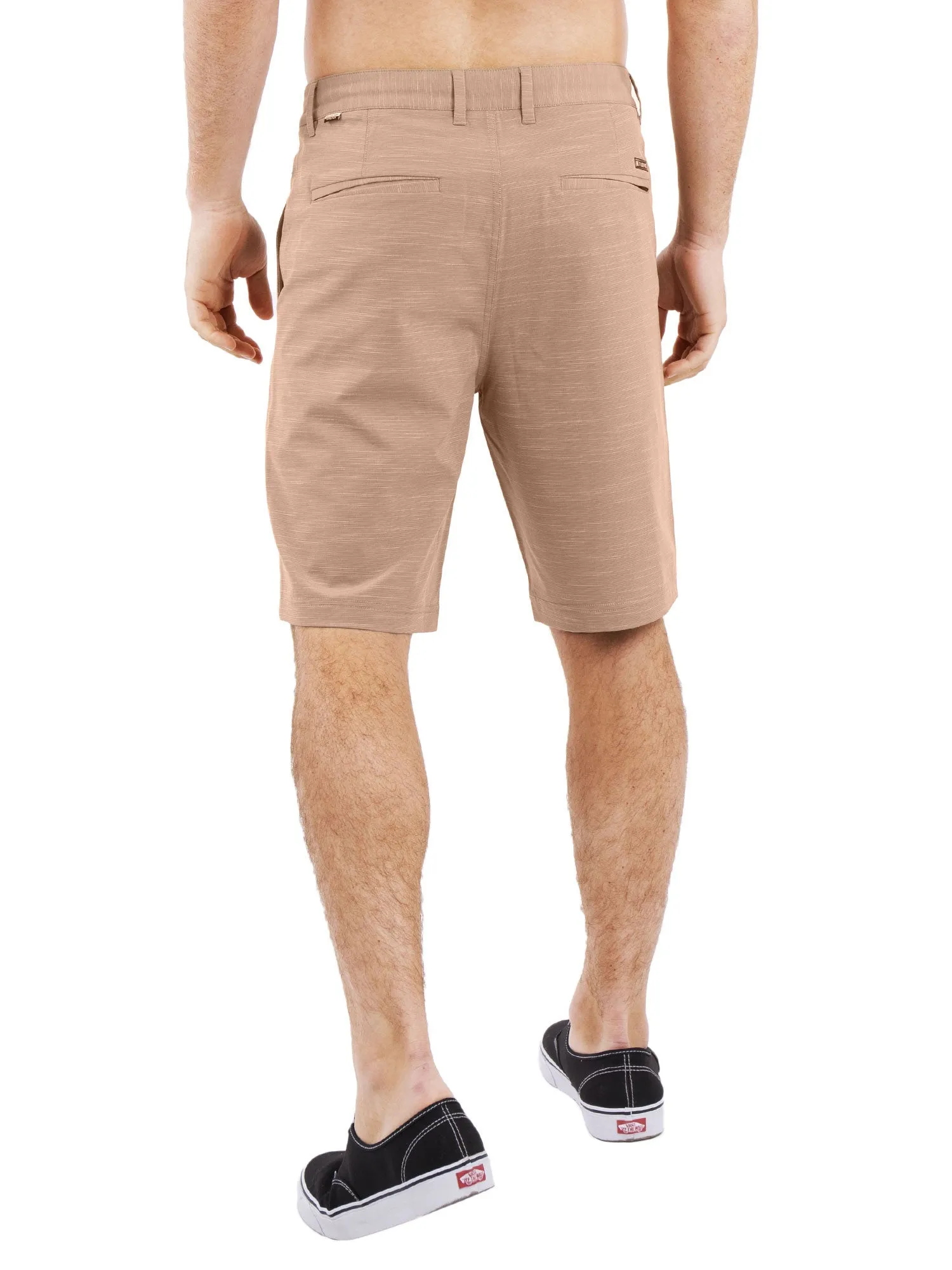 All In One Mens Hybrid Shorts - Slub Grey