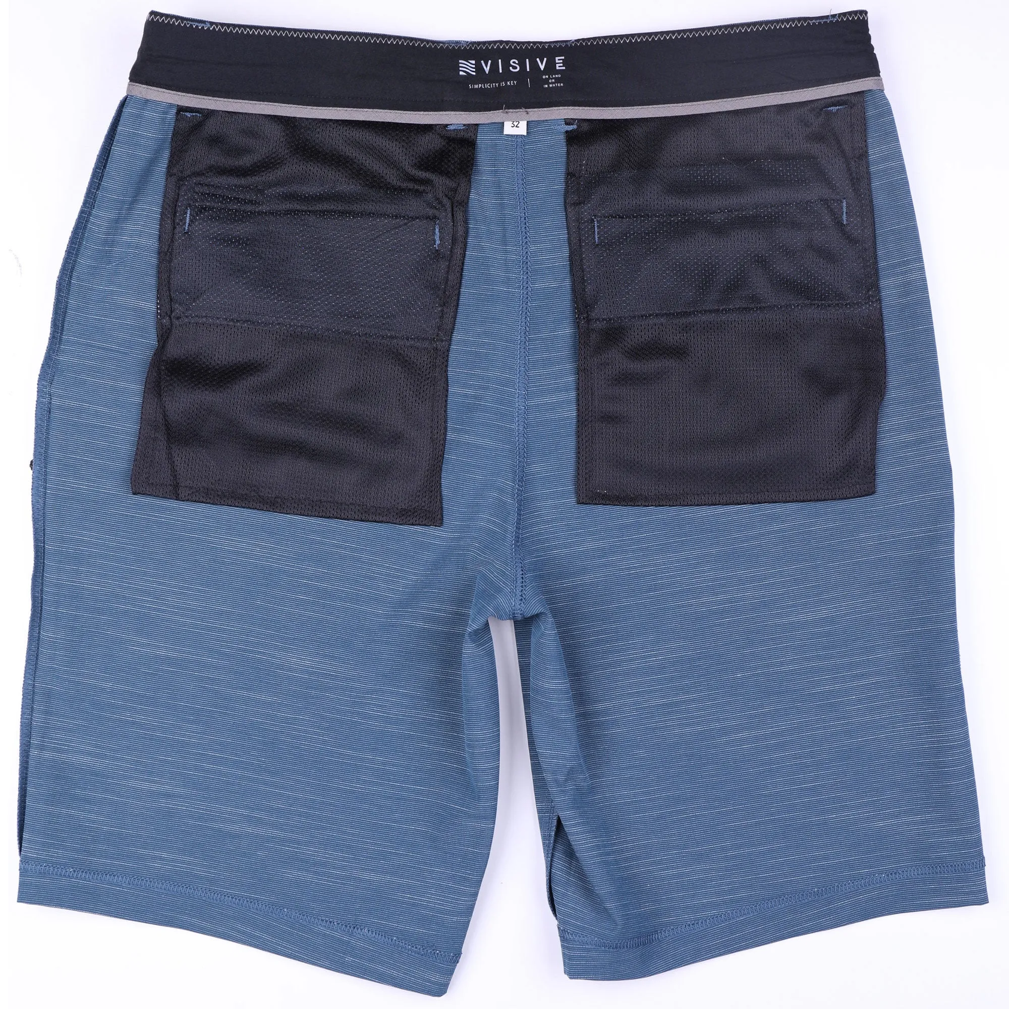 All In One Mens Hybrid Shorts - Slub Grey