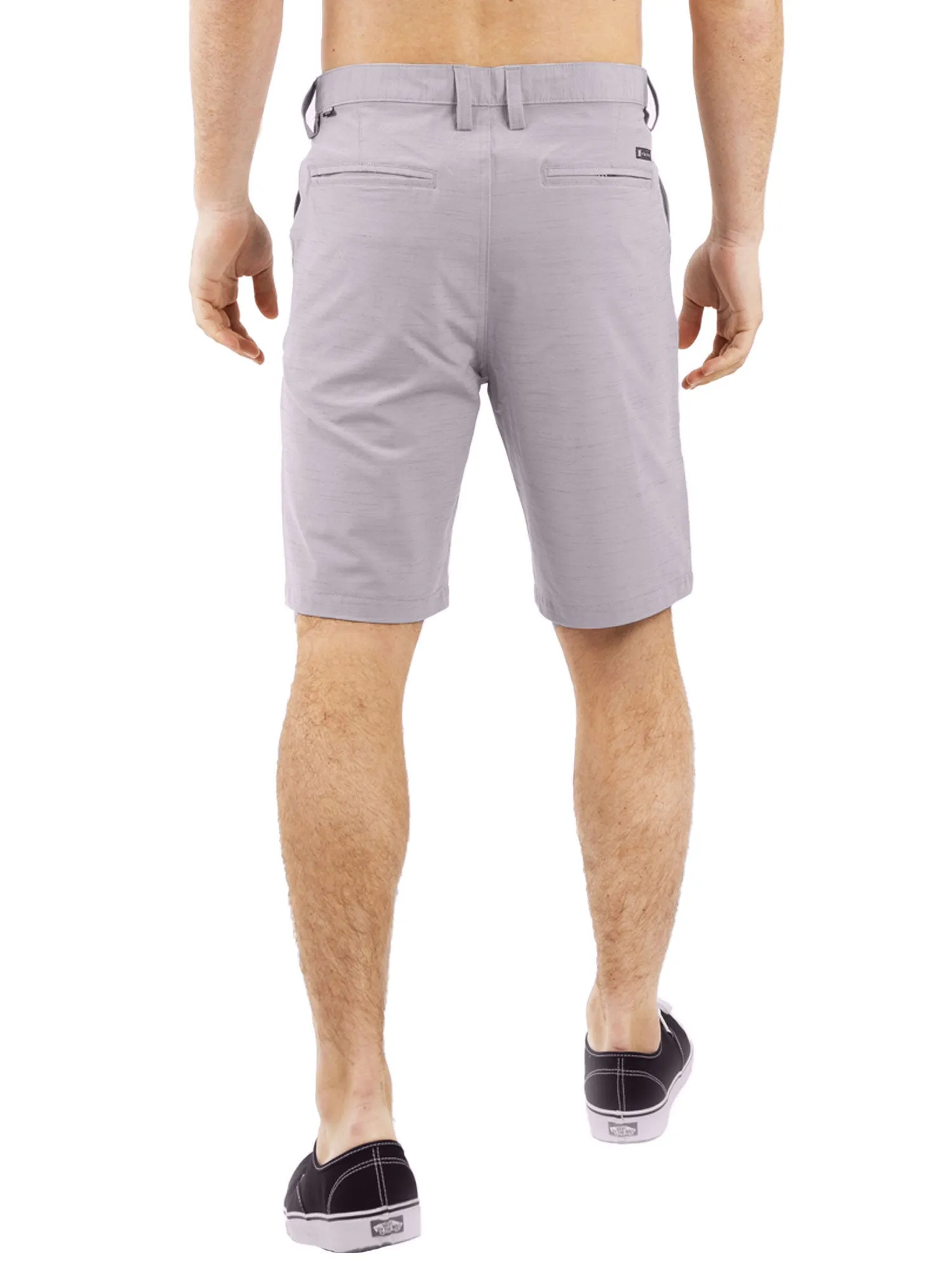All In One Mens Hybrid Shorts - Slub Grey