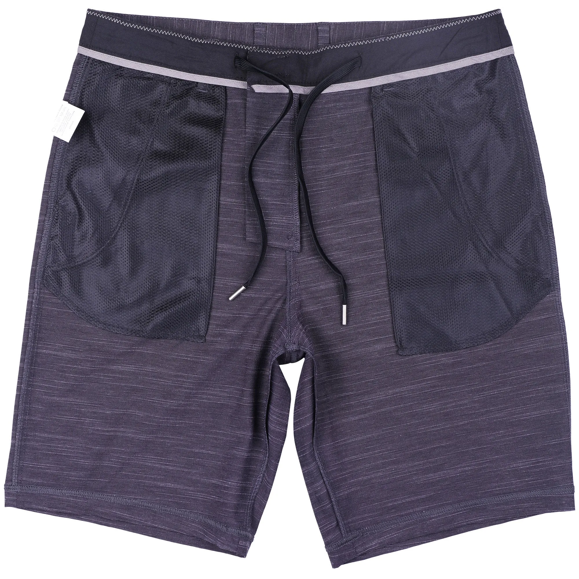 All In One Mens Hybrid Shorts - Slub Grey