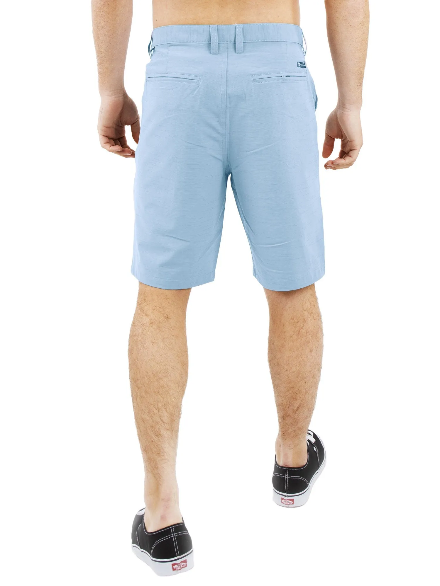 All In One Mens Hybrid Shorts - Slub Grey