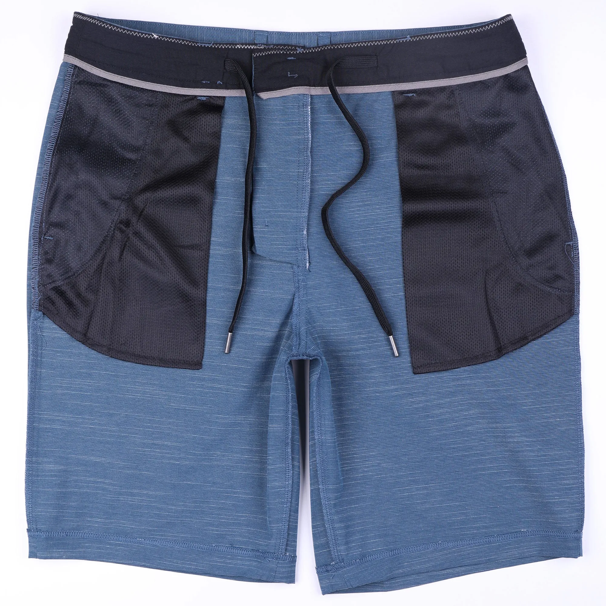 All In One Mens Hybrid Shorts - Slub Grey