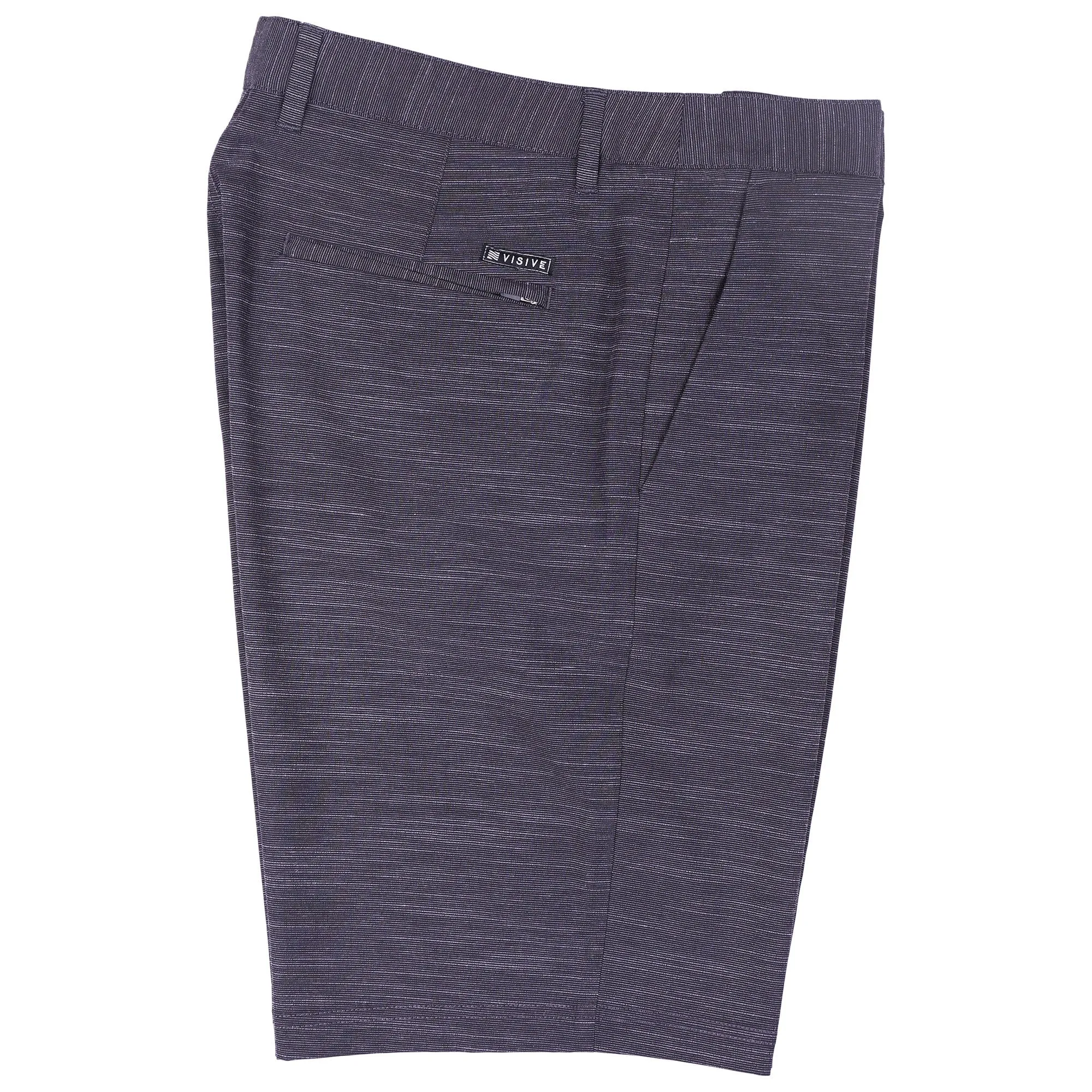 All In One Mens Hybrid Shorts - Slub Grey