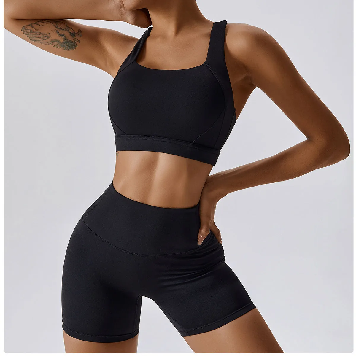 Backless Crisscross Sports Bra