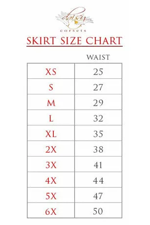 Barbie Style White and Pink Satin 2 Layer Skirt by Daisy Corsets in Size S, M, L, XL, 2X, 3X, 4X, 5X, or 6X