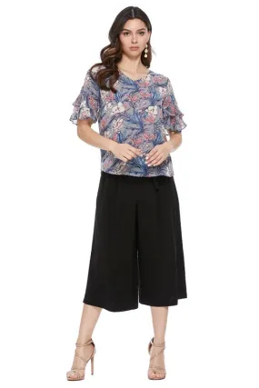 Belted Cropped Pants