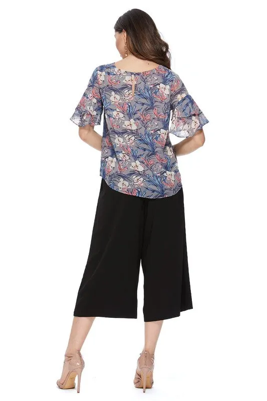 Belted Cropped Pants
