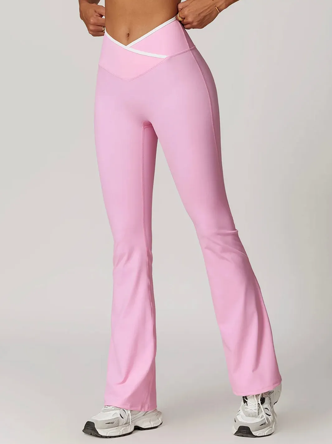 Black High Waist Wide-Leg Trousers - Women's Casual Yoga and Lounge Pants