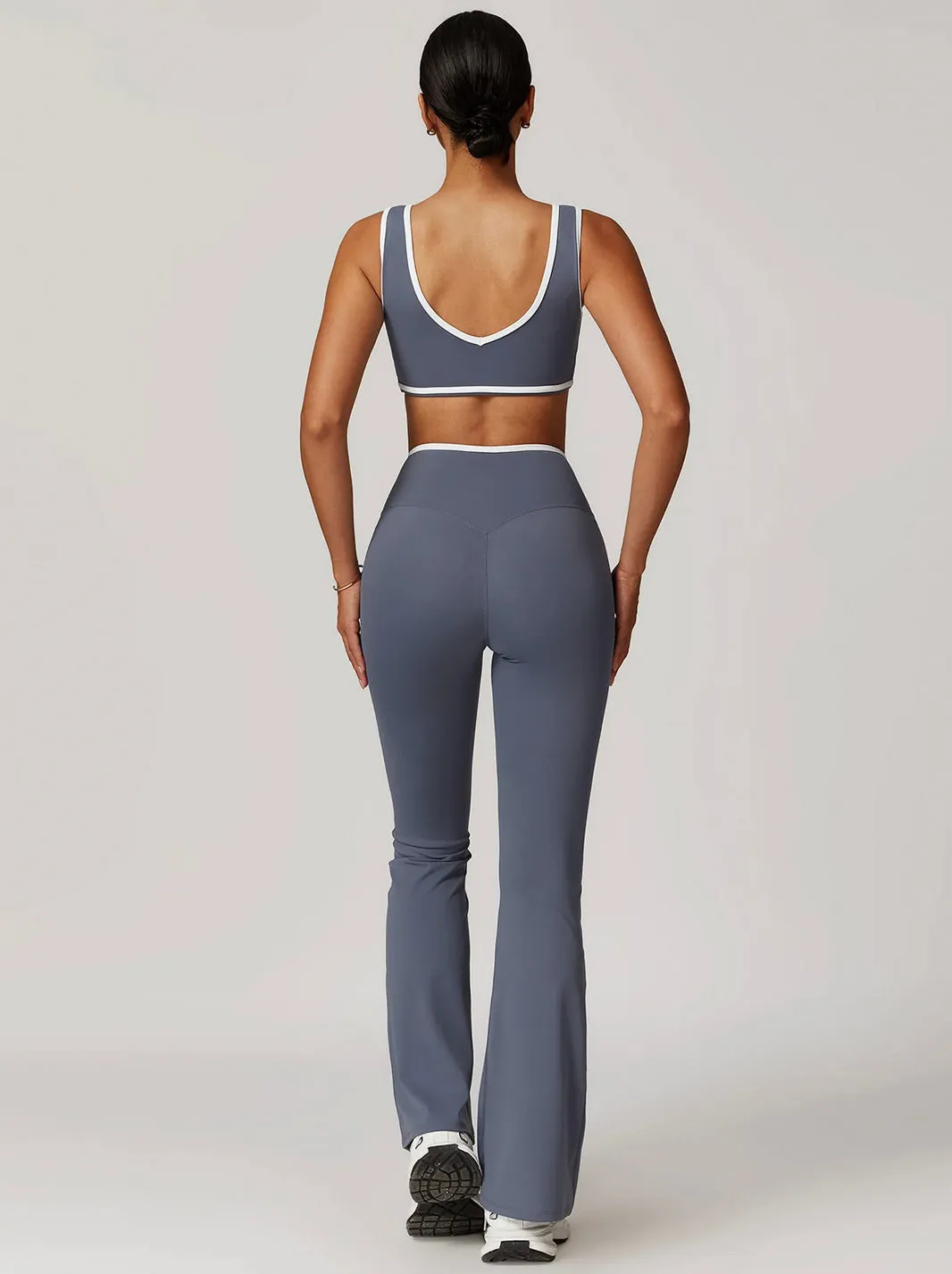 Black High Waist Wide-Leg Trousers - Women's Casual Yoga and Lounge Pants
