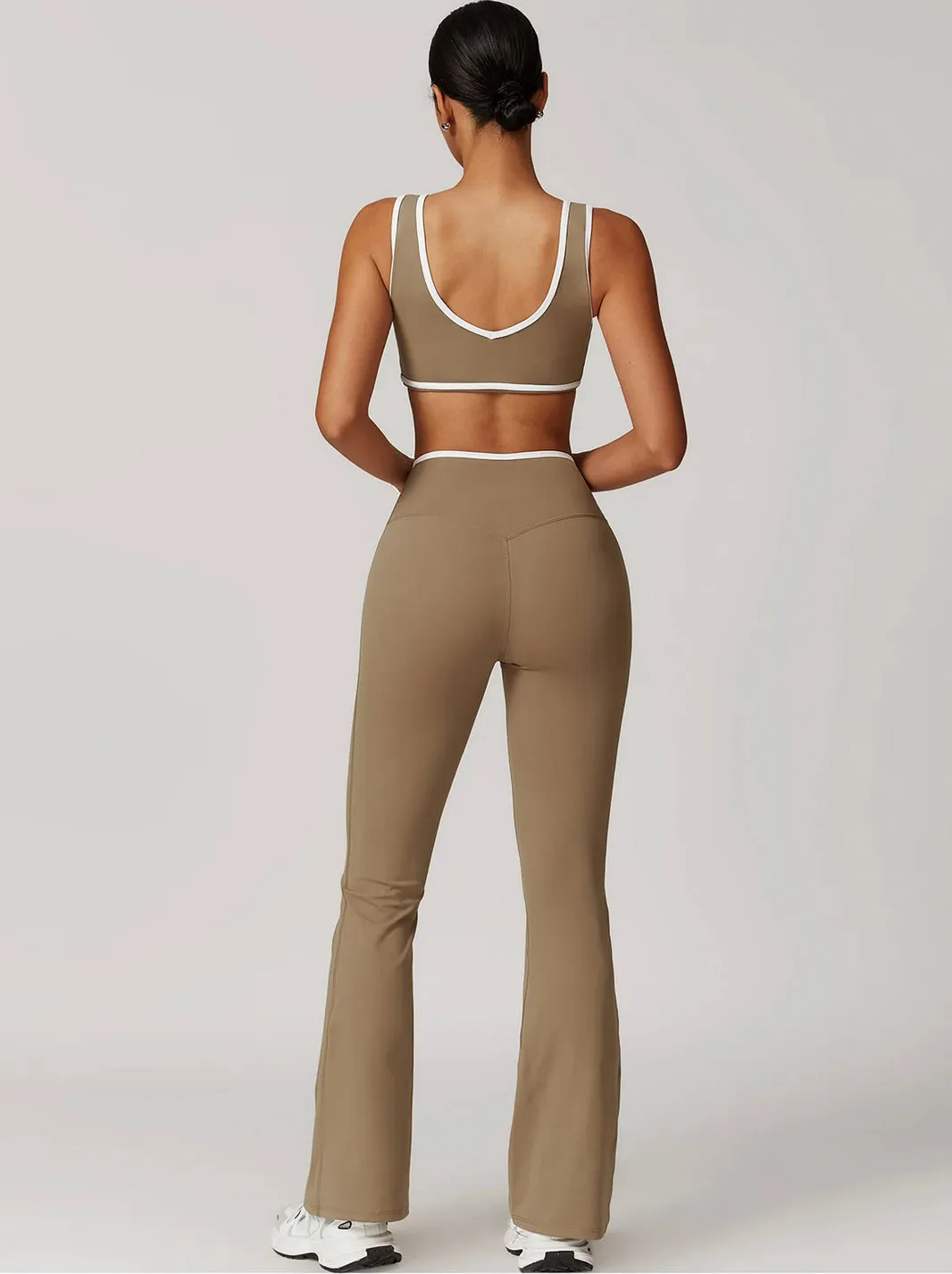 Black High Waist Wide-Leg Trousers - Women's Casual Yoga and Lounge Pants