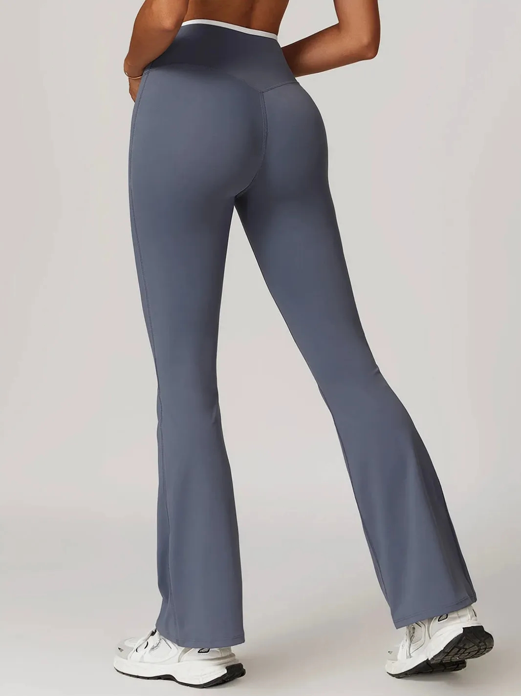 Black High Waist Wide-Leg Trousers - Women's Casual Yoga and Lounge Pants