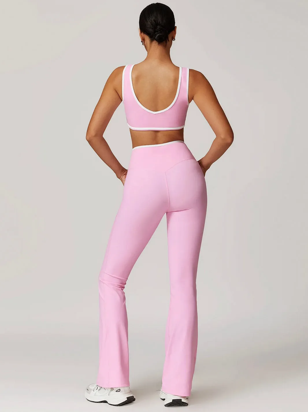 Black High Waist Wide-Leg Trousers - Women's Casual Yoga and Lounge Pants