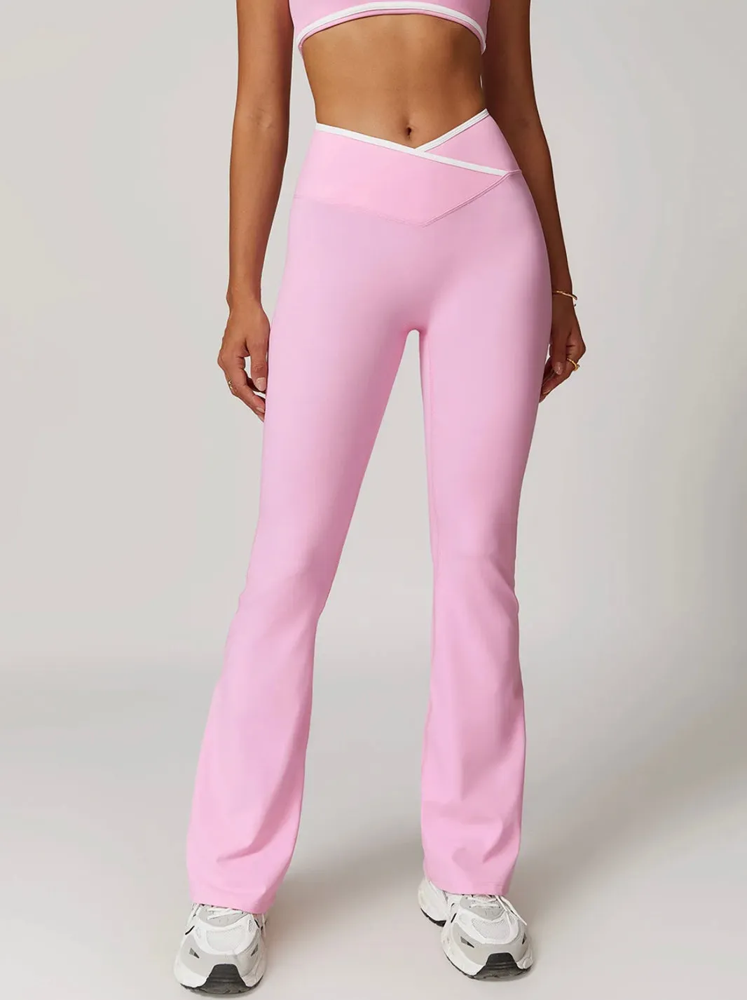 Black High Waist Wide-Leg Trousers - Women's Casual Yoga and Lounge Pants