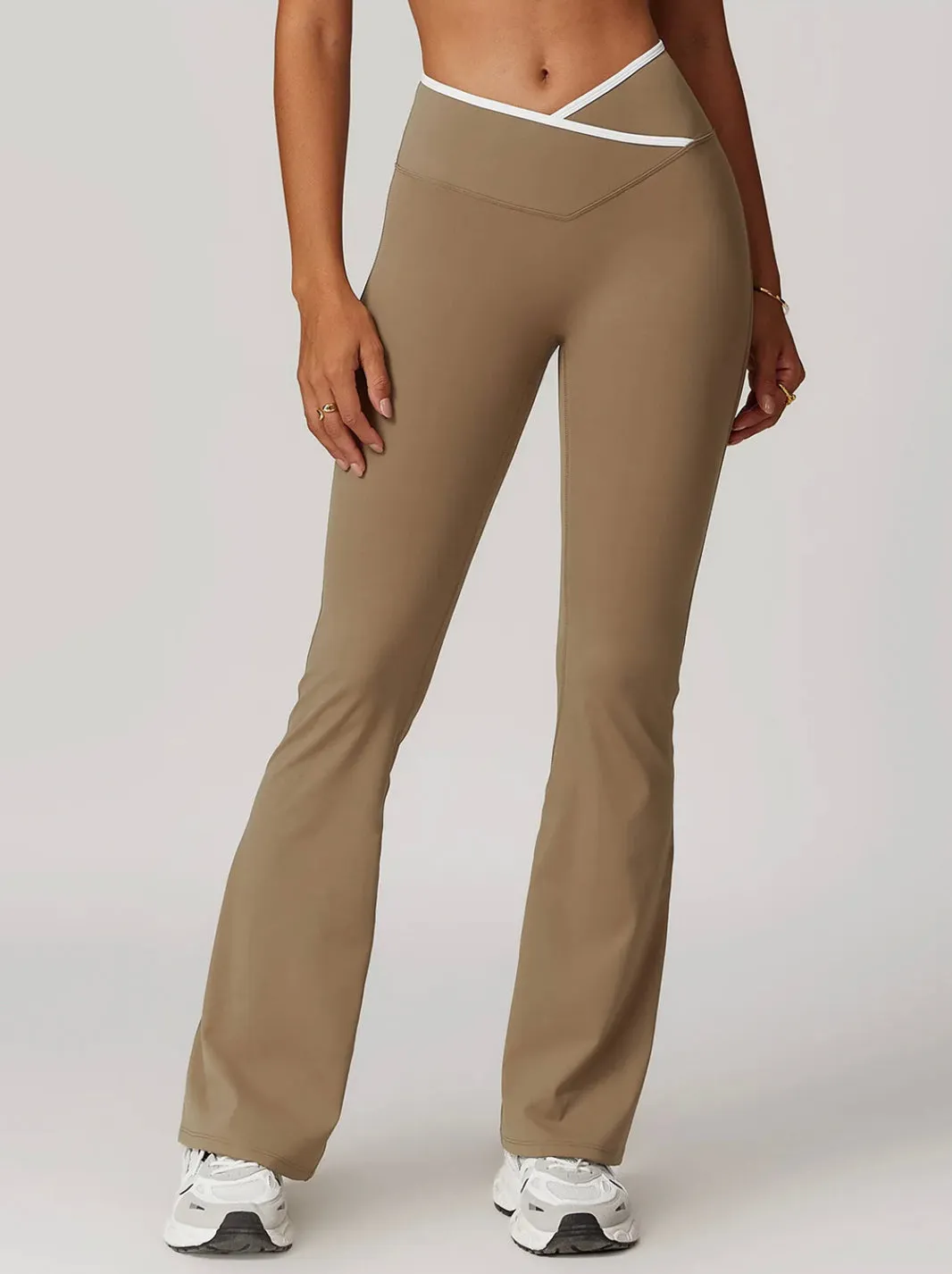 Black High Waist Wide-Leg Trousers - Women's Casual Yoga and Lounge Pants