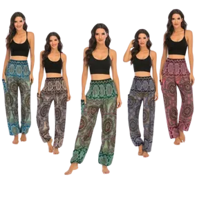 BOHEMIAN INSPIRED WIDE LEG ALADDIN PANTS FOR LADIES