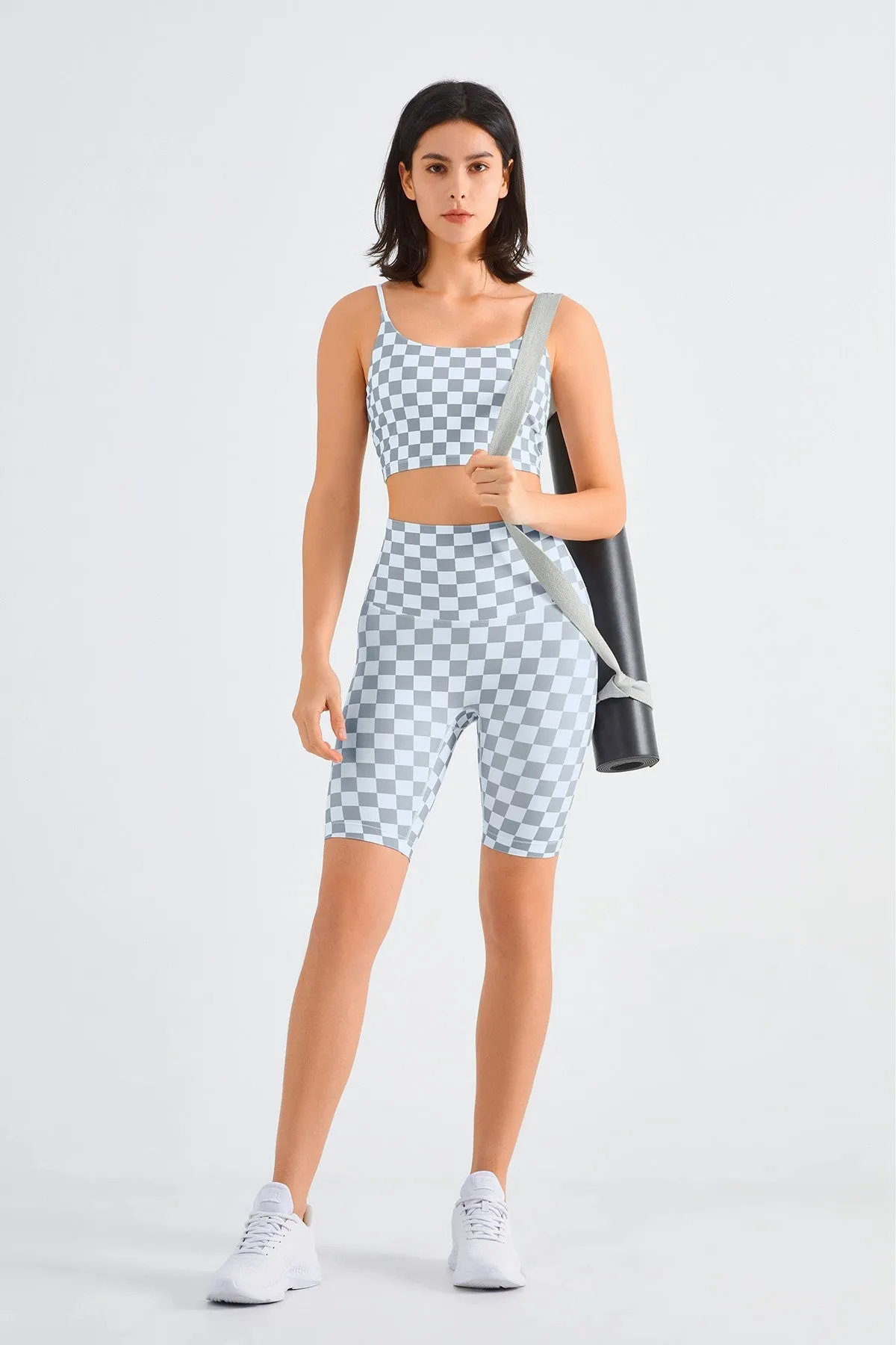 Checkerboard Seamless Gym Shorts