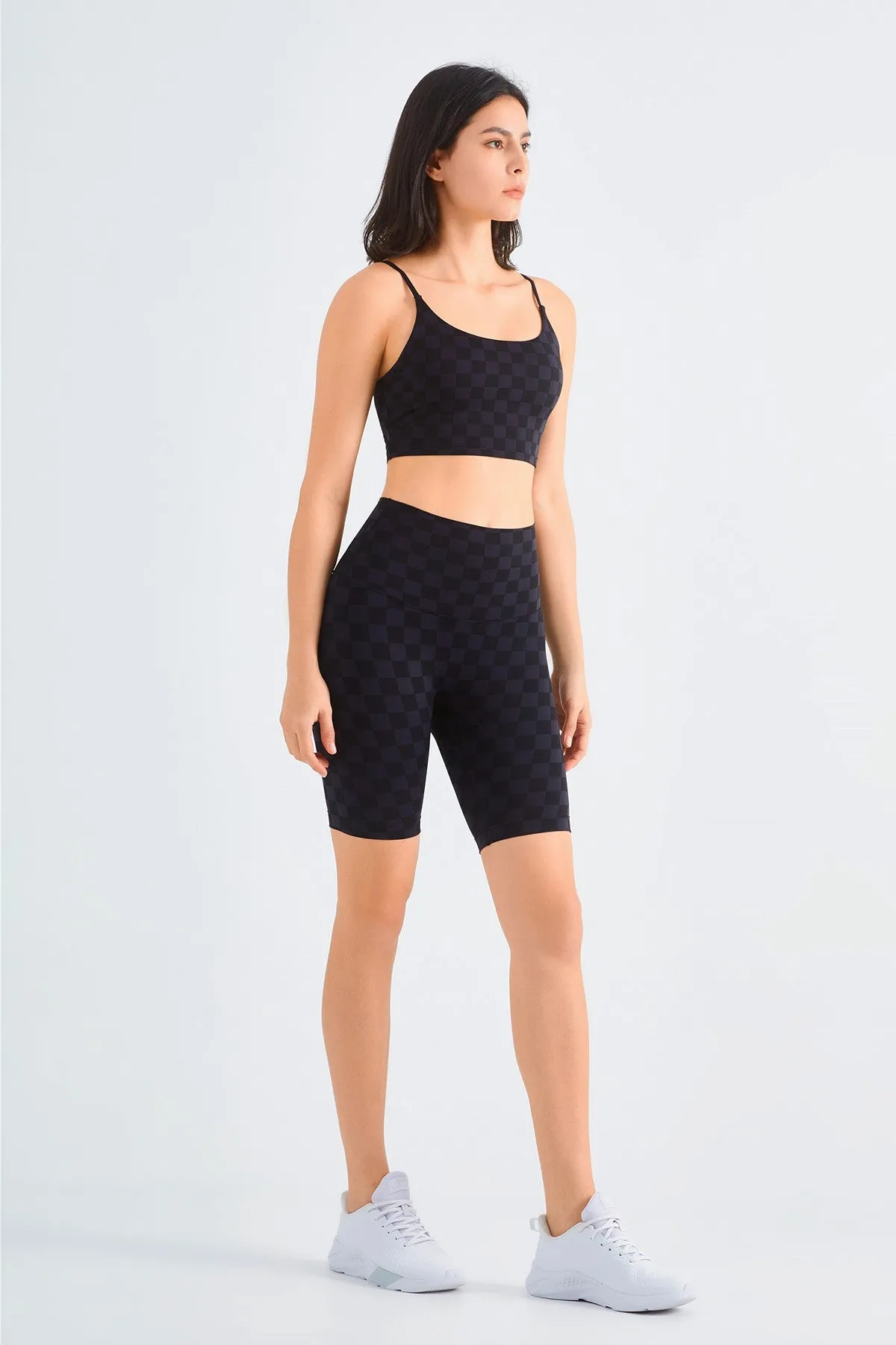 Checkerboard Seamless Gym Shorts