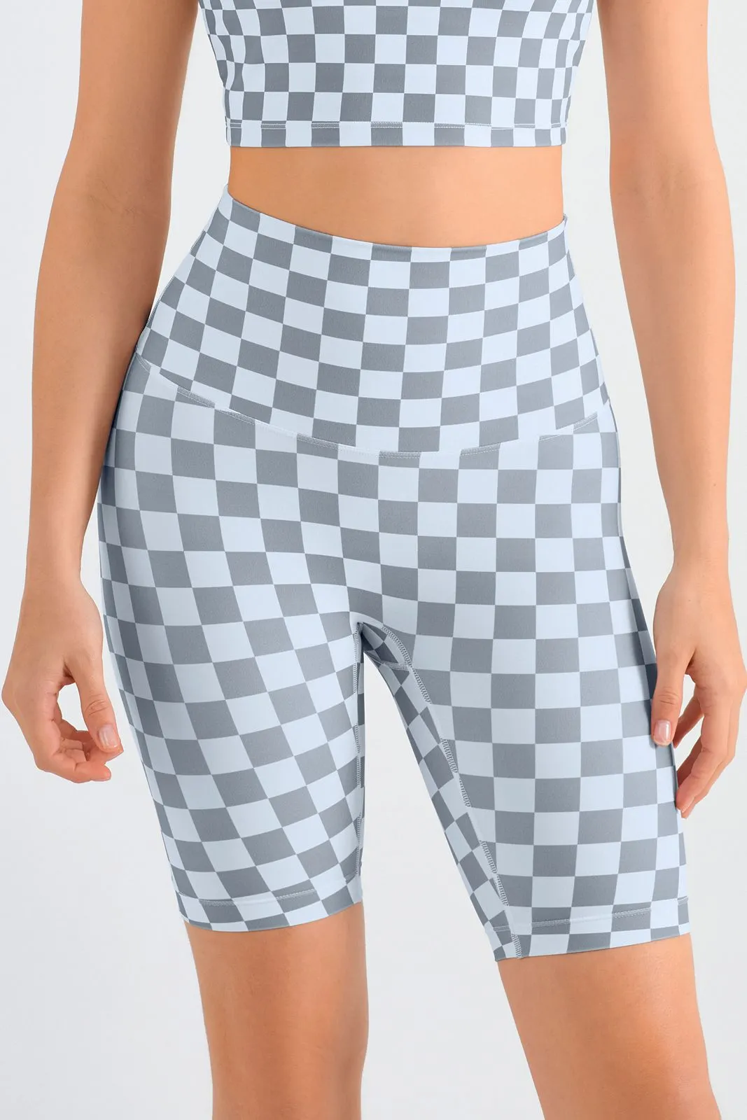 Checkerboard Seamless Gym Shorts