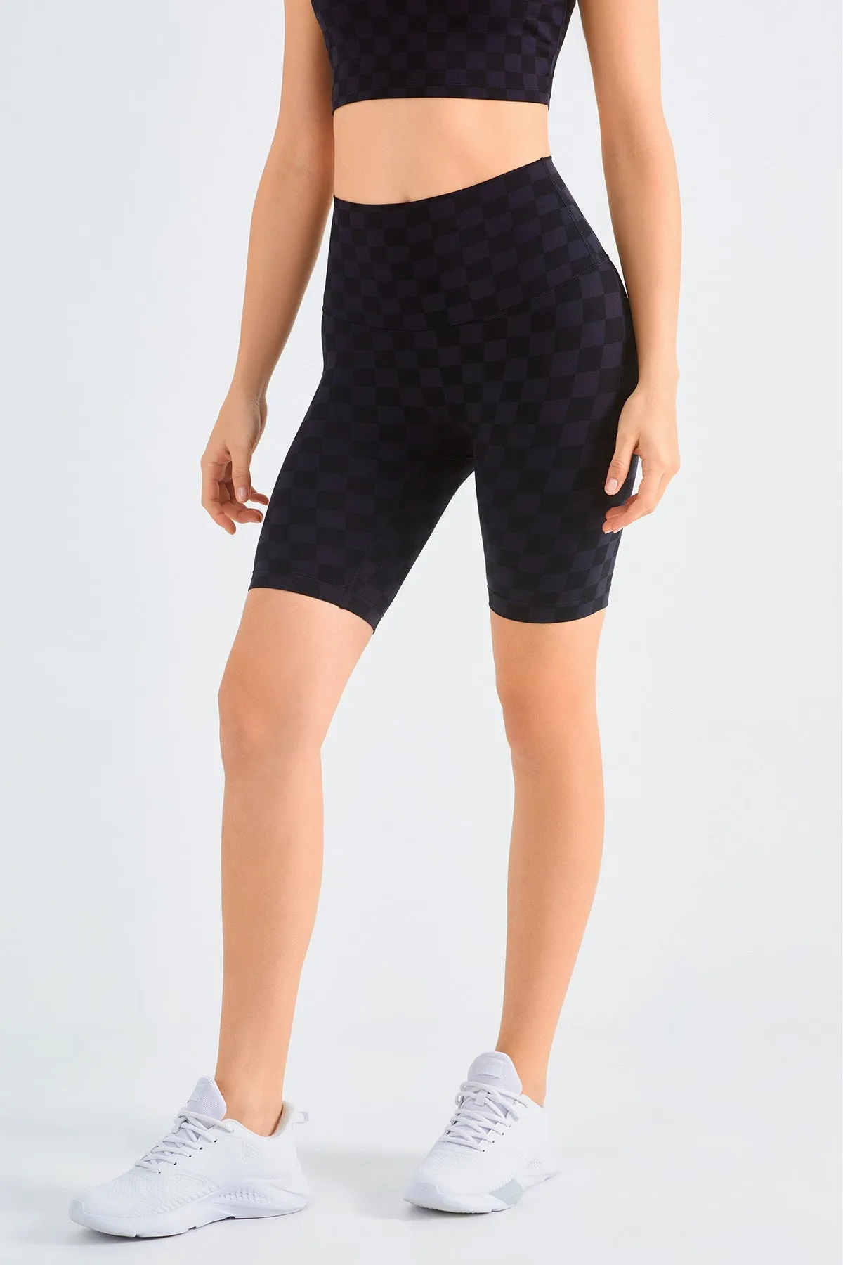 Checkerboard Seamless Gym Shorts