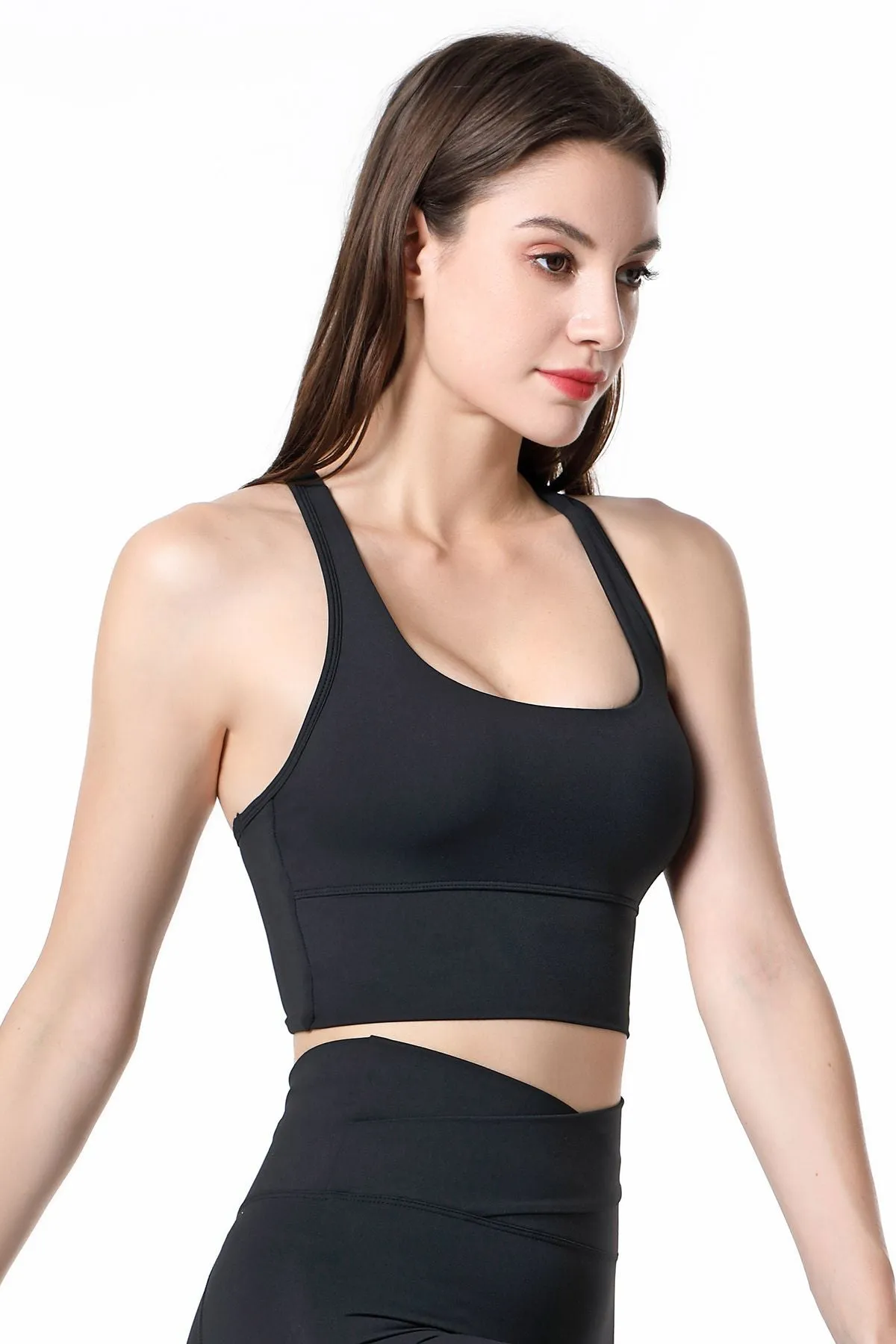 Colorblock Racerback Bra Light Support