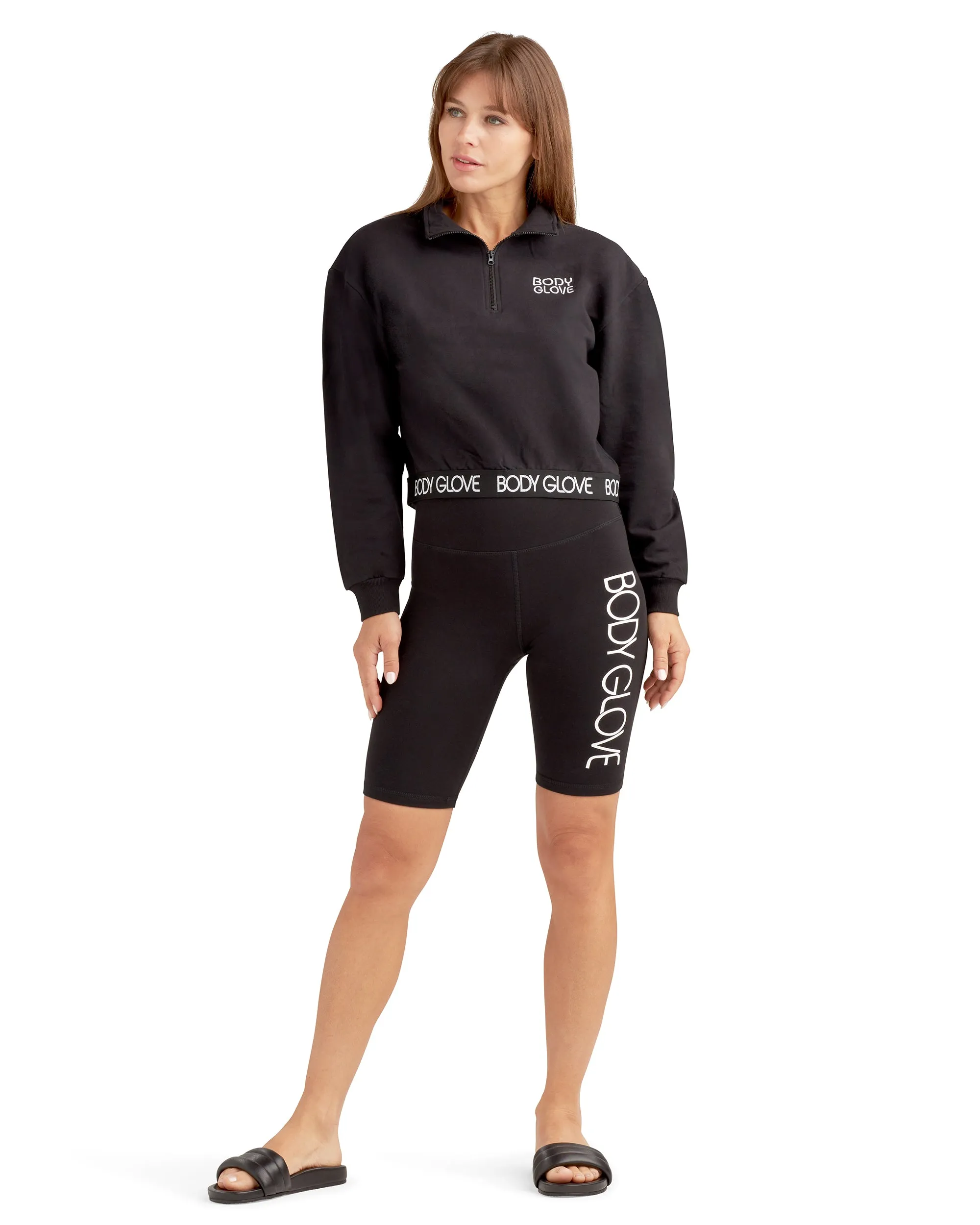 Come On Over High Waist Bike Short - Black