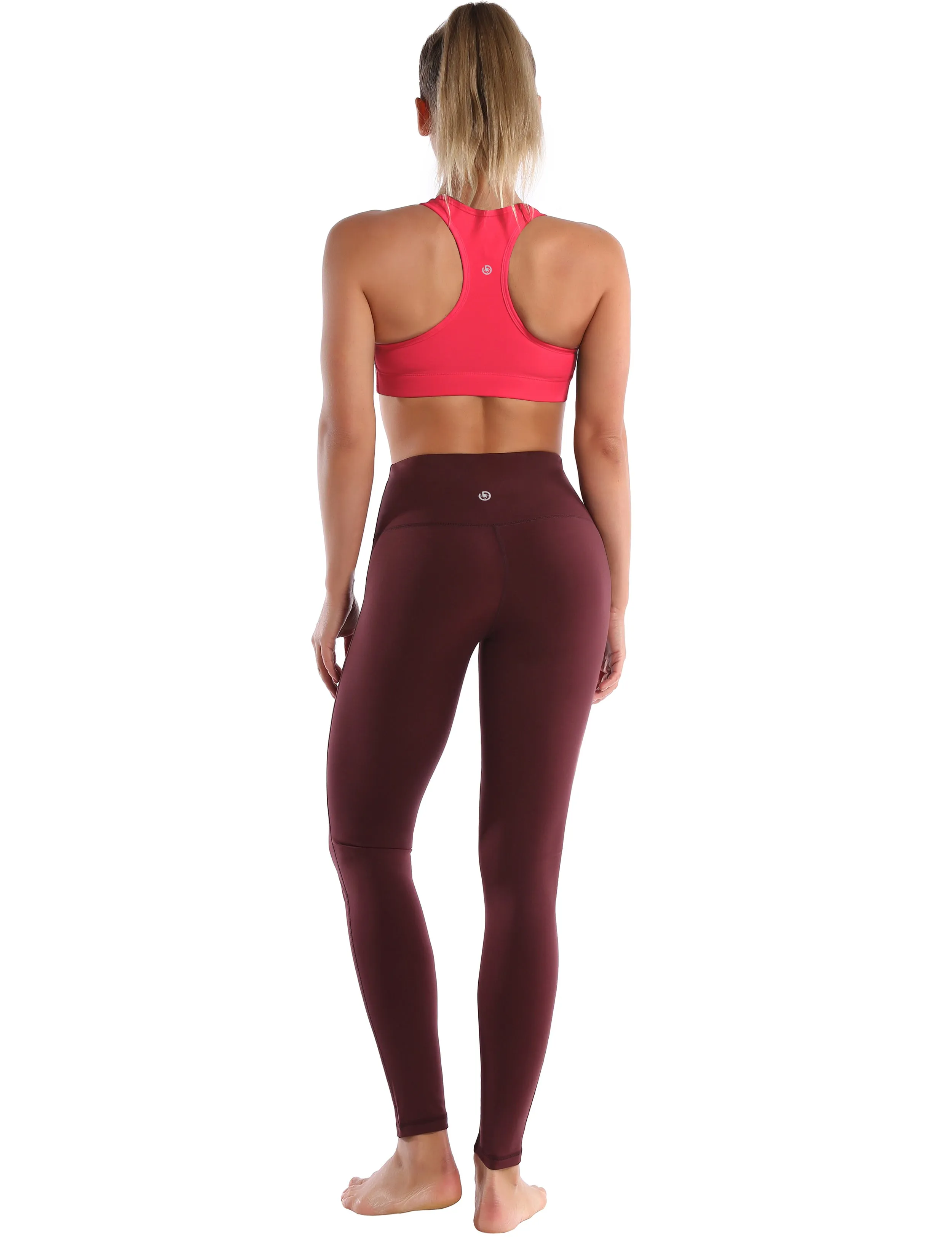 Compression Racerback Sports Bras red_Golf