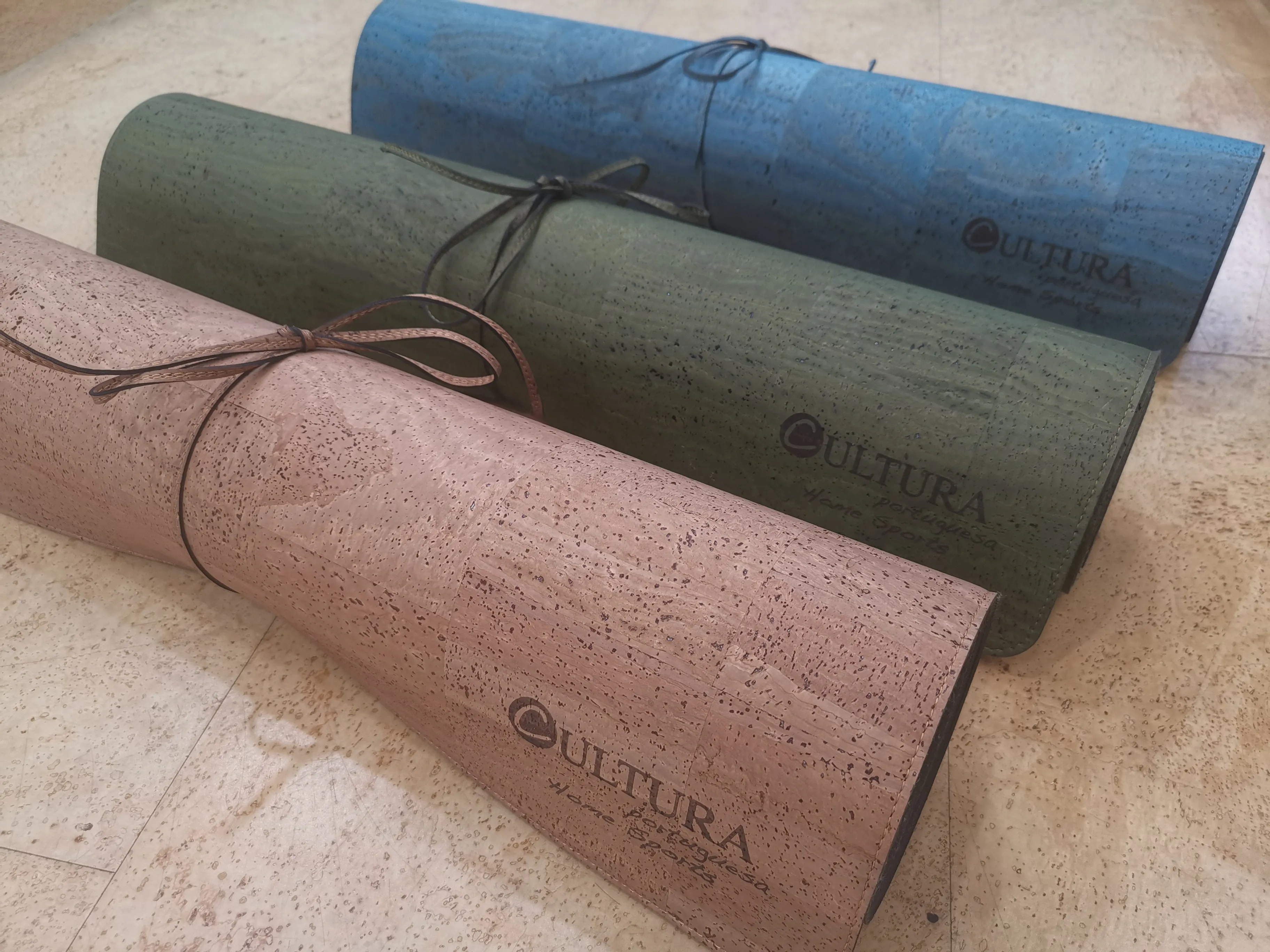 Cork Yoga Pilates Mat - Coloured Cork - Home Sports - Made in Portugal