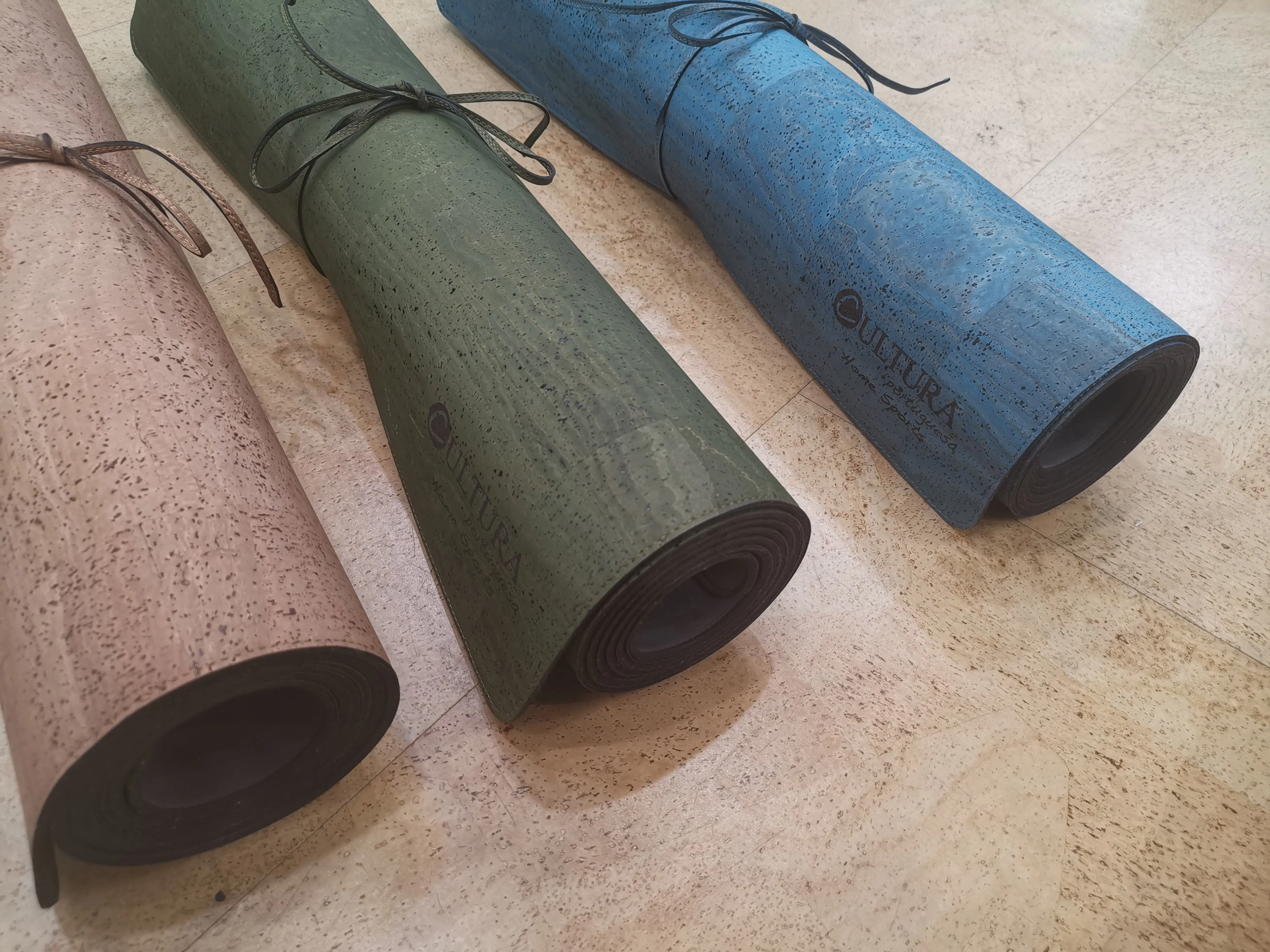 Cork Yoga Pilates Mat - Coloured Cork - Home Sports - Made in Portugal