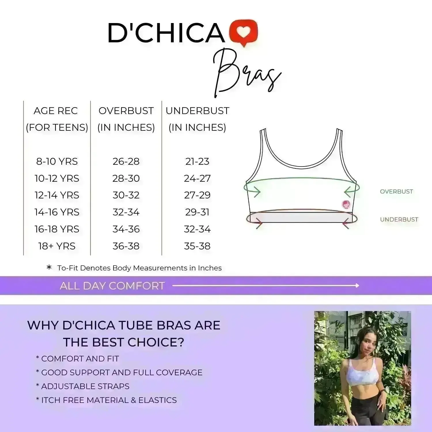 Cotton Athletic Bra with Double-Layer Broad Straps | Non-Padded Beginner Bra | Printed