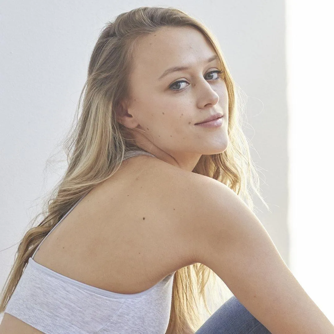 COTTON STRETCH RIB RACERBACK BRA