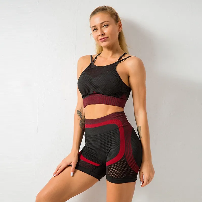 Crop Top Women's sports suit for fitness