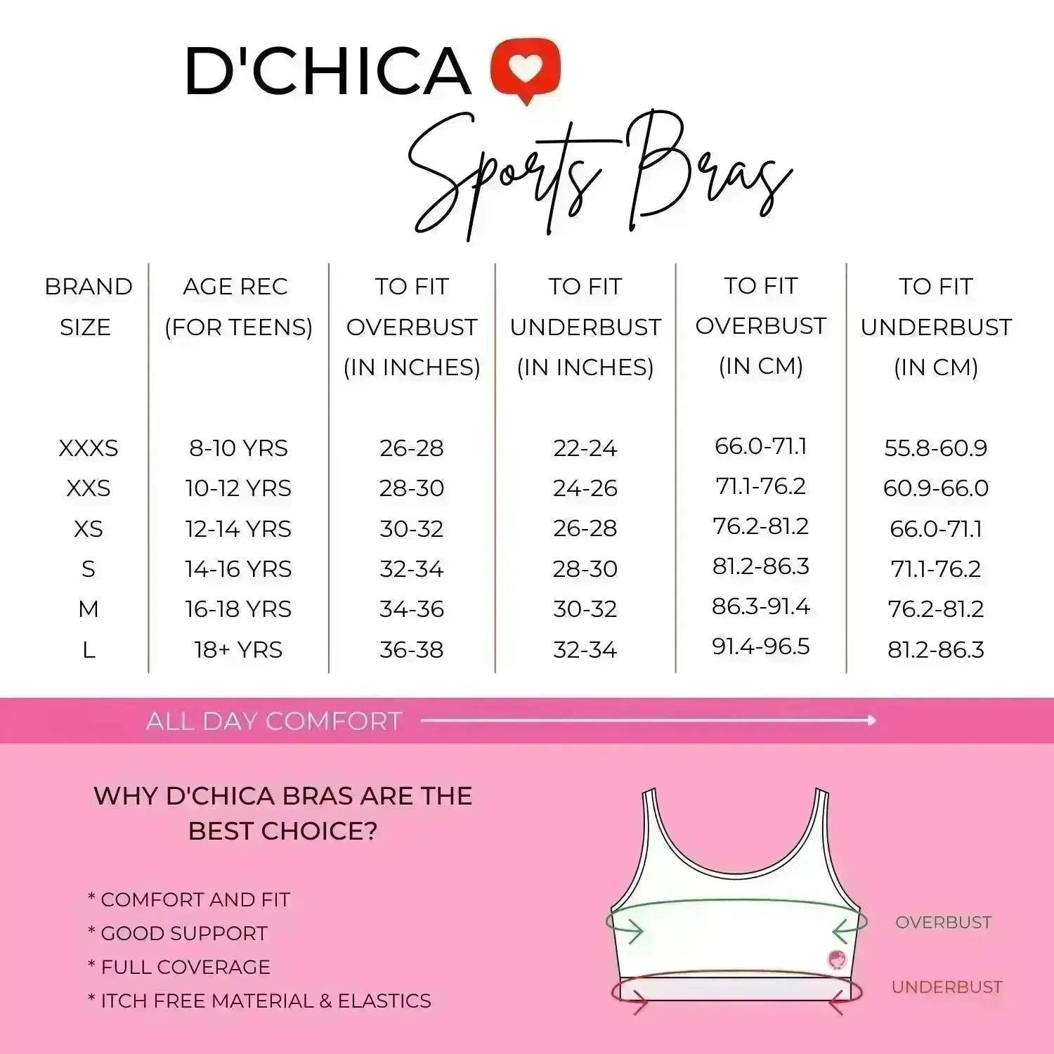 Double-layer Broad Strap Cotton Sports Bra | Non-Padded Beginner Bra | Unicorn Print & Solid Bra