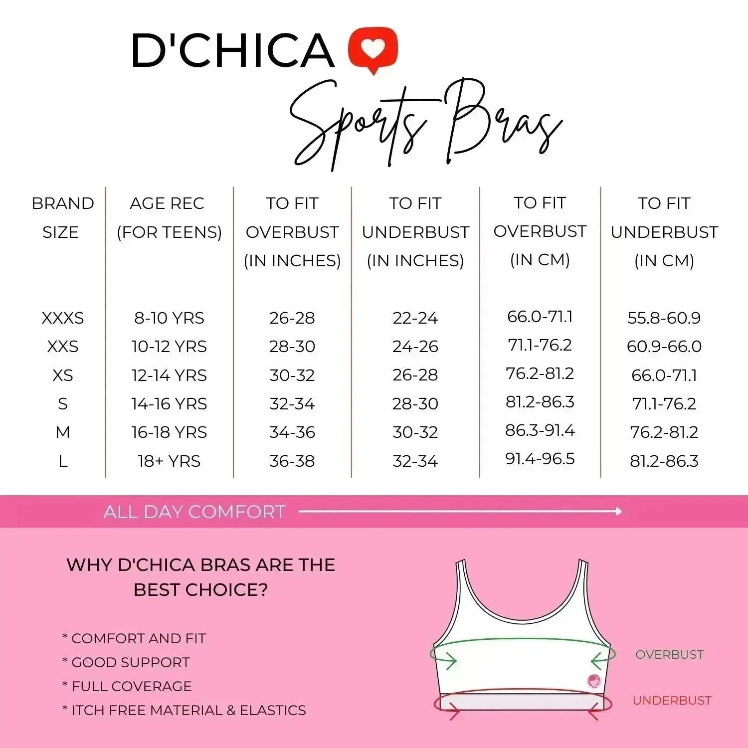 Double-Layer Broad Strap Cotton Supportive Sports Bras | Non-Padded | Printed & Solid Bra