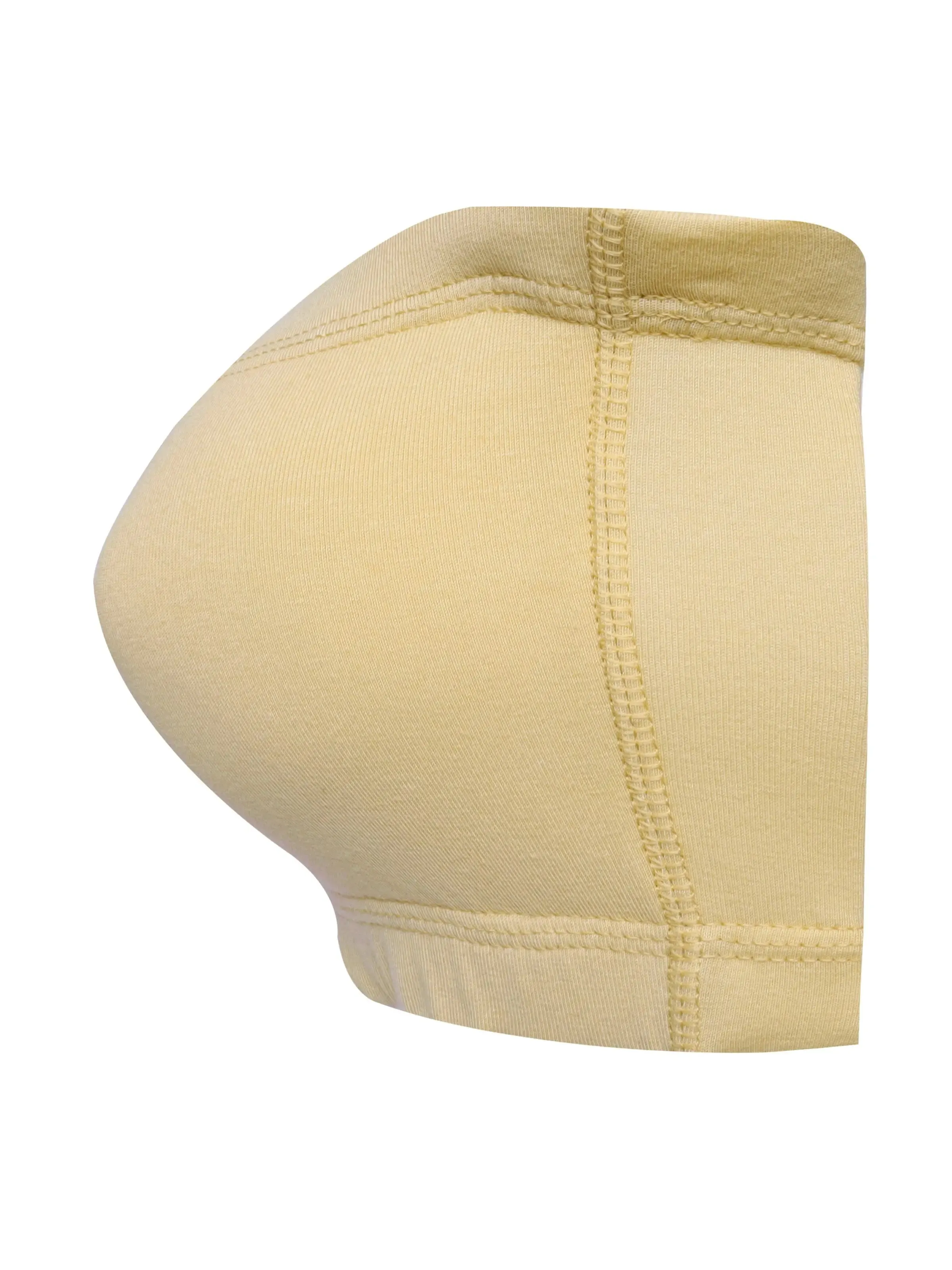 Double-Layer Cotton Strapless Bra | Non-Padded Bandeau Bra | Solid Skin Bra