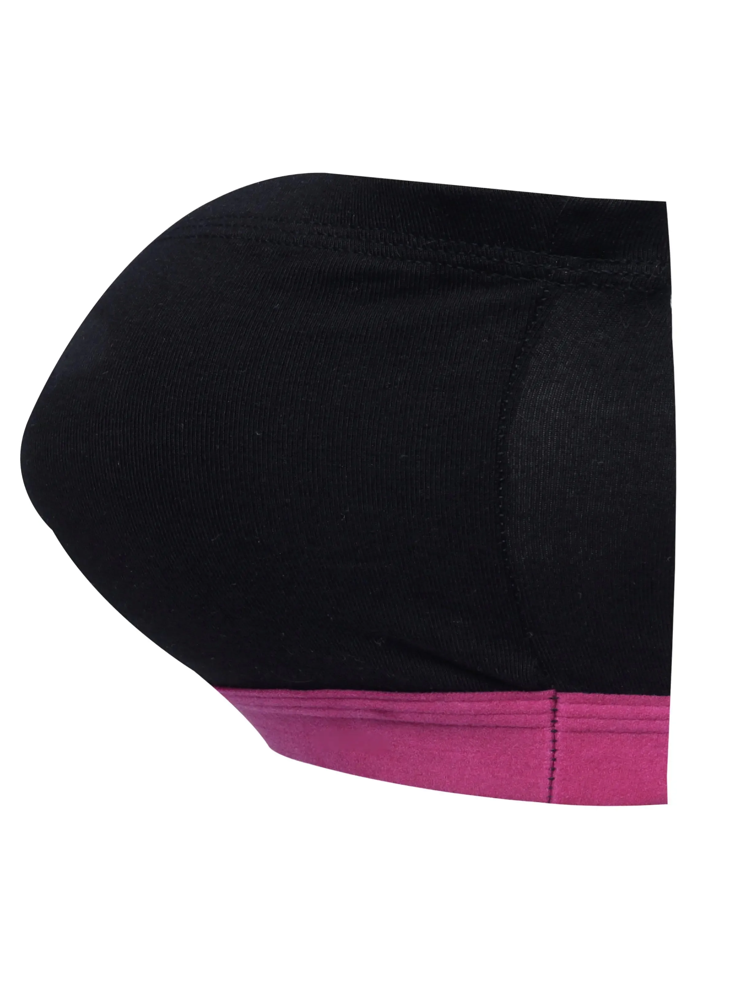 Double-Layer Cotton Tube Bras | Non-Padded Strapless Bra | Solid Black Bra