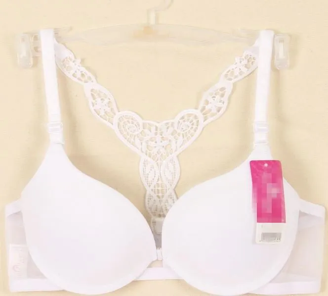 Fashionable Push Up Bra With Lace, Front Closure