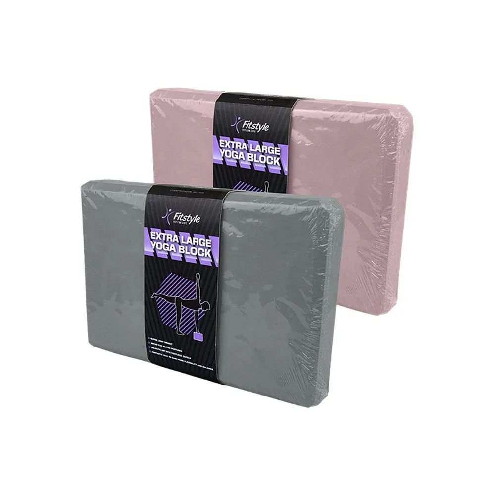 Fitstyle Extra Large Yoga Block | Assorted