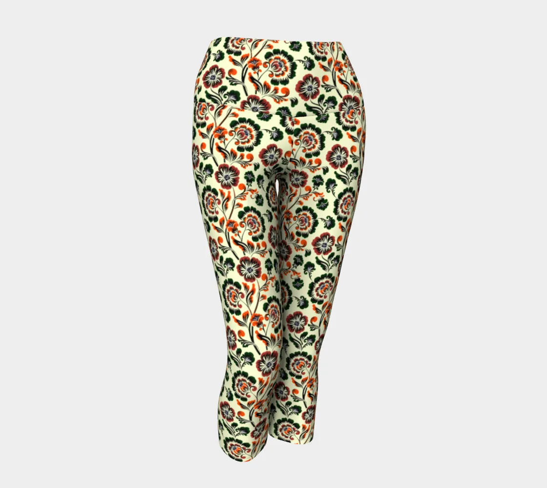 Floral Bouquet Yoga Capris