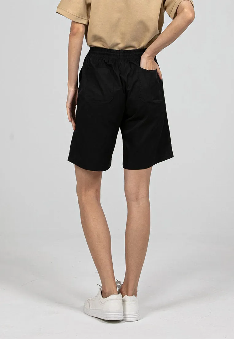Forest Ladies Stretchable Polyester Elastic Waisted Short Pants Women Casual Shorts | Seluar Pendek Perempuan - 865110