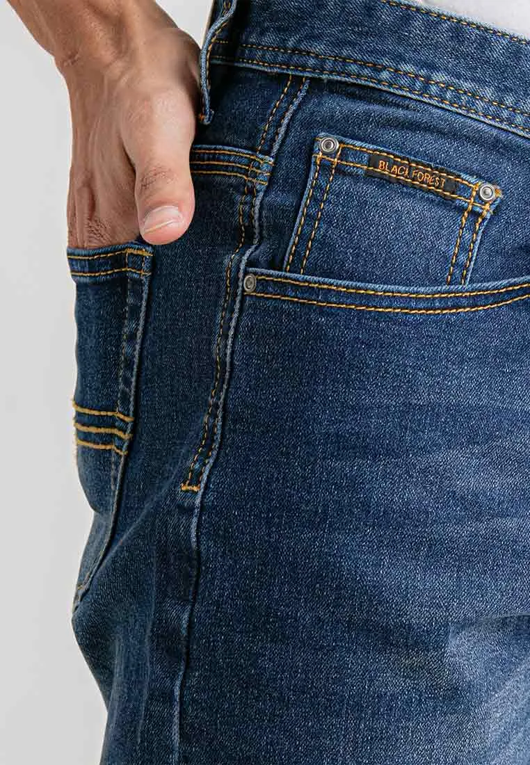 Forest Stretchable Jeans Bermuda Shorts Denim Short Pants Men | Seluar Pendek Lelaki - 670198