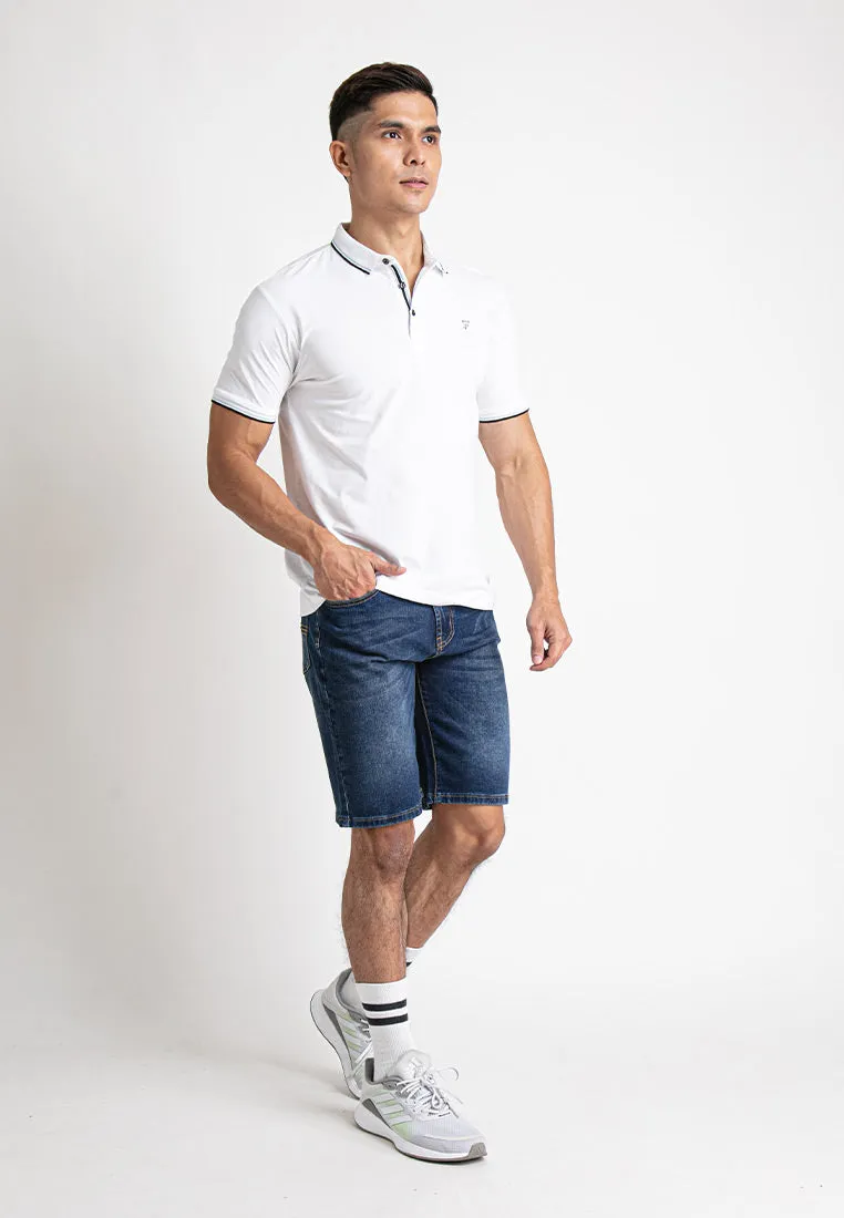 Forest Stretchable Jeans Bermuda Shorts Denim Short Pants Men | Seluar Pendek Lelaki - 670198