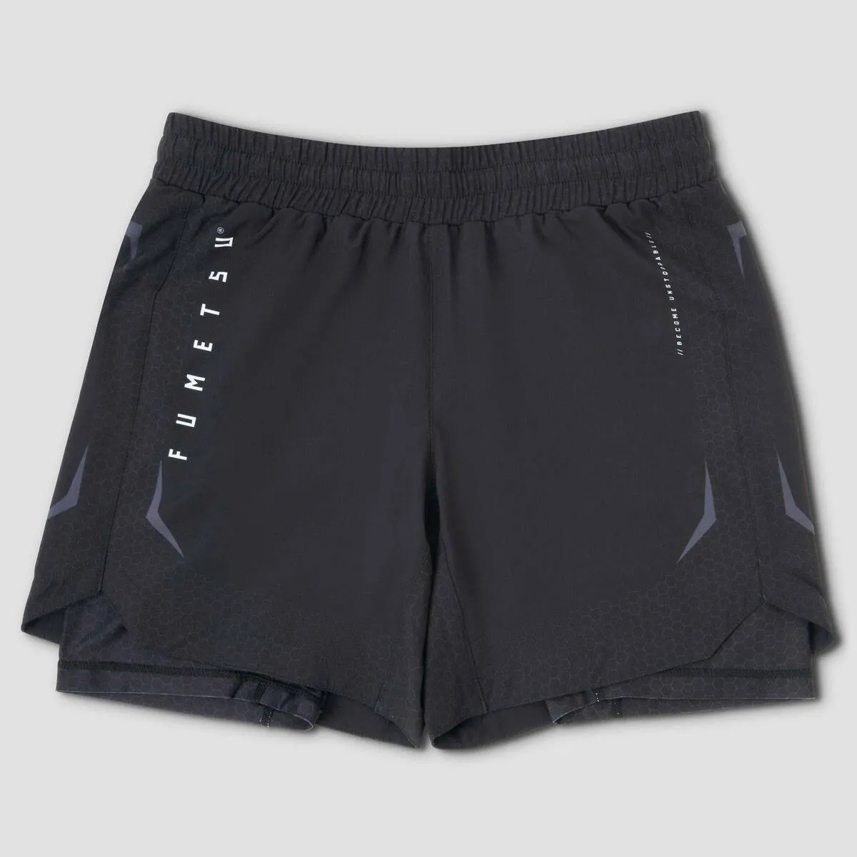 Fumetsu Ghost MK2 Dual Layer Fight Shorts Black