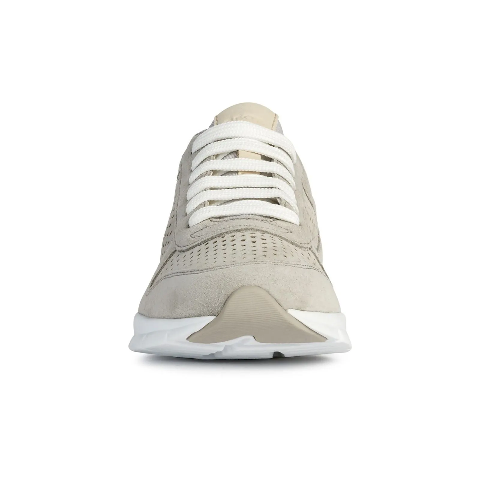 Geox D Sukie B Leather Women's Light Grey Trainers