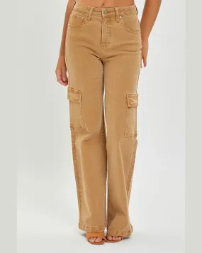 High Rise Cargo Wide Pants