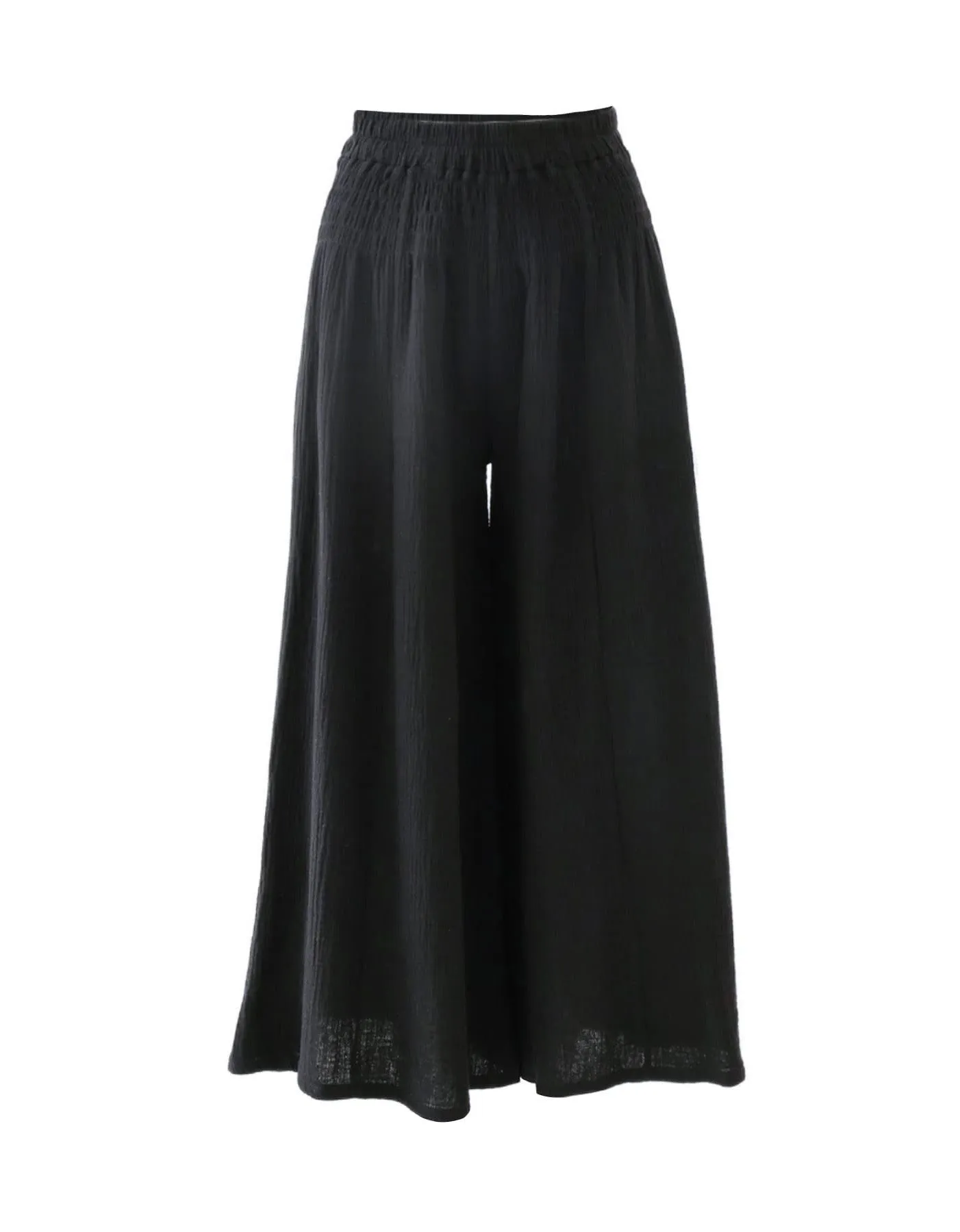 High Waist Cotton Double Yarn Breathable Loose Wide-Leg Yoga Pants