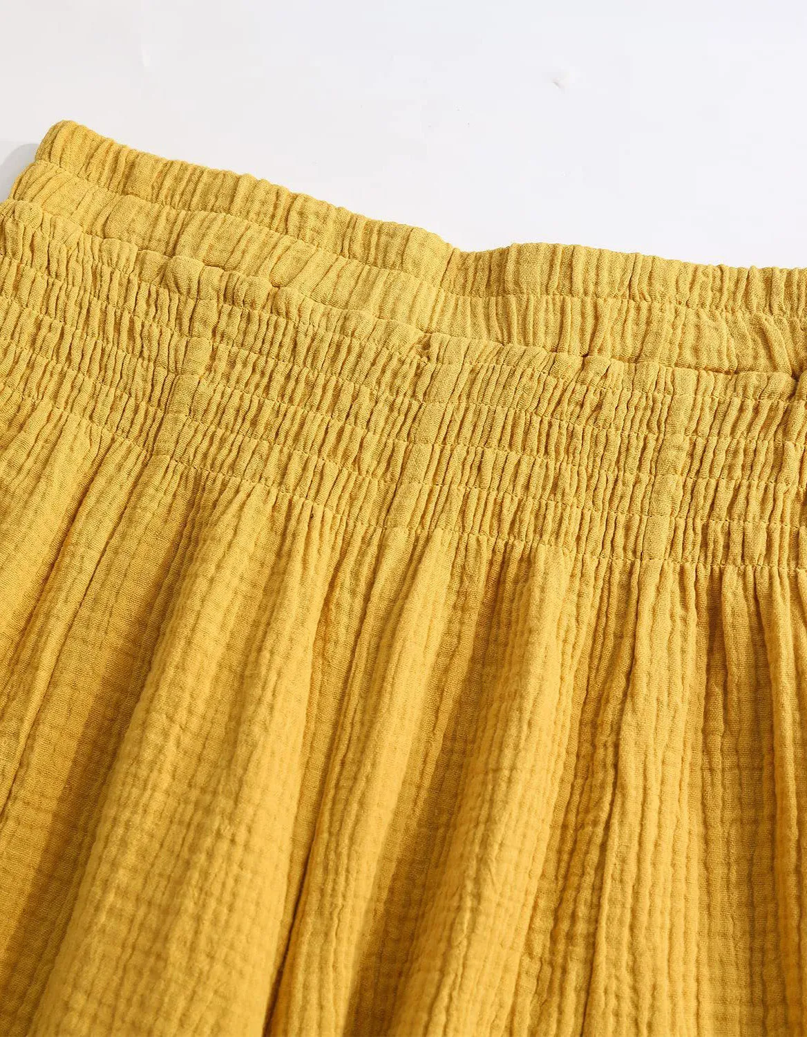 High Waist Cotton Double Yarn Breathable Loose Wide-Leg Yoga Pants